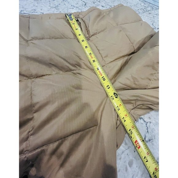 Vtg 50’/60’s Mens Tan Goose Down Quilted Snow Hunting Pant Sz M/L Ribbed Cuff - Picture 6 of 7